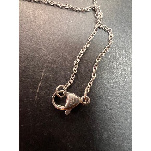 NEW Connemara marble claddagh pendant in sterling silver - Picture 5 of 11